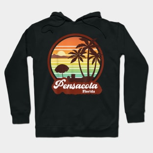 Pensacola Florida Fl Retro Summer Vacation Souvenir Hoodie